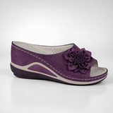 Nerina-Floral Wedge Sandals