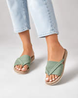 Livia-Cross Strap Espadrille Sandals