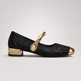Marcella-Embellished Mary Jane Heels