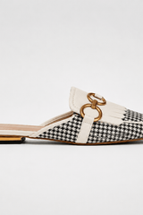 Sienna-Chain Detail Mule Flats