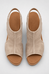 Serena-Peep Toe Wedge Sandals