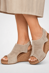 Serena-Peep Toe Wedge Sandals