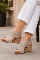 Serena-Peep Toe Wedge Sandals