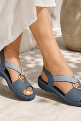 Orlena-Ring Detail Comfort Sandals