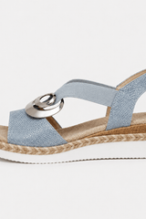 Adele-Ring Detail Espadrille Sandals
