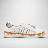 Ravelle-Perforated Slip-On Sneakers