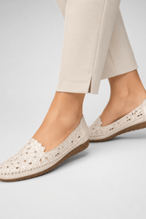 Elodie-Lace Cutout Loafer Flats