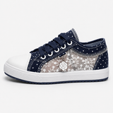 Elaria-Floral Mesh Sneakers