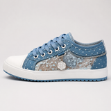 Elaria-Floral Mesh Sneakers