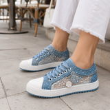 Elaria-Floral Mesh Sneakers