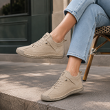 Soraya-Stitched Comfort Sneakers