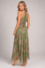 Avelisse – Floral Halter Maxi Dress