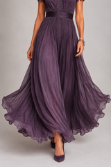 Velmira – Graceful Chiffon Maxi Dress