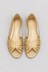 Leona-Gold Strappy Sandals