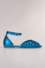Maribel-Braided Gold Sandals
