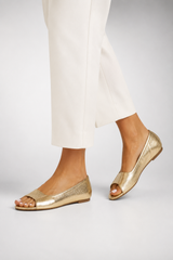 Gianna-Metallic Mule Sandals