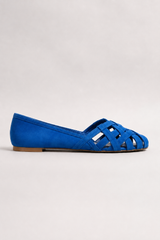 Roselle-Woven Peep Toe Flats