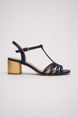 Valeria-Strappy Block Heel Sandals