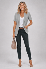 Seraphina - Short-Sleeve Blazer