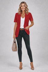 Seraphina - Short-Sleeve Blazer