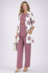 Dahlia - Floral Grace Three-Piece Set