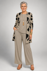 Camille - Abstract Print Three-Piece Set
