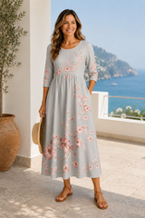 Amelie-Floral Midi Dress