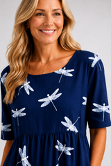 Evelina-Dragonfly Midi Dress