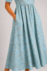 Maribel-Paisley Midi Dress
