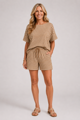 Marina - Striped Short Set