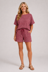 Marina - Striped Short Set