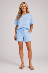 Marina - Striped Short Set
