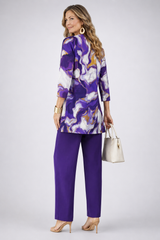 Violet - Marble Print Three-Piece Set