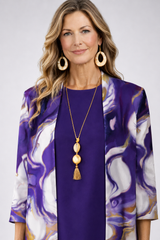 Violet - Marble Print Three-Piece Set