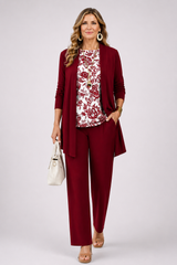 Scarlett - Floral Charm Three-Piece Set