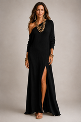 Solene-One Shoulder Maxi Dress