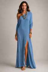 Solene-One Shoulder Maxi Dress