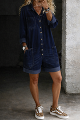 Marlowe - Casual Denim Utility Romper