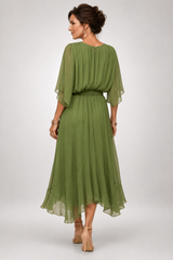 Seraphina – Flowing Tie-Waist Midi Dress