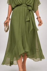 Seraphina – Flowing Tie-Waist Midi Dress