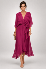Seraphina – Flowing Tie-Waist Midi Dress