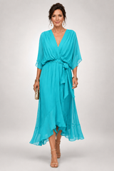 Seraphina – Flowing Tie-Waist Midi Dress