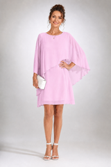 Elowira – Graceful Chiffon Layered Dress