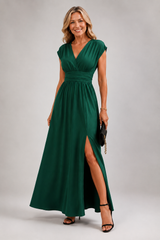 Veralisse – Elegant Side-Slit Maxi Dress