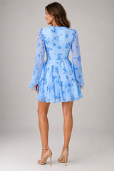 Celestine – Floral Wrap Mini Dress