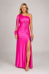 Selvara – One-Shoulder Luxe Evening Dress