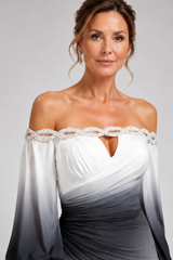 Elysia – Ombre Elegance Maxi Dress