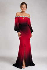 Elysia – Ombre Elegance Maxi Dress