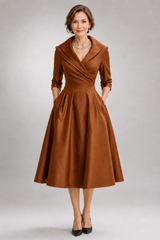 Belladonna – Satin Elegance Midi Dress