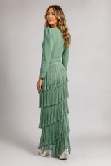 Verdara – Fringe Elegance Maxi Dress